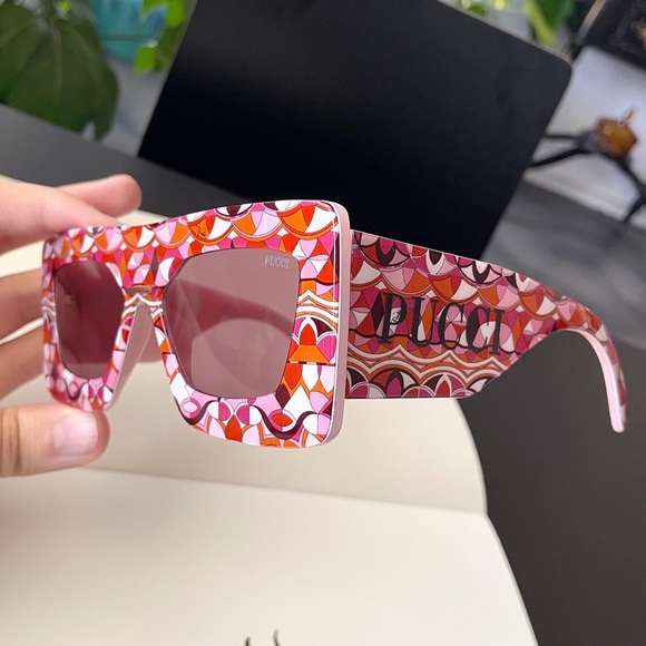 💥SOLD💥 EMILIO PUCCI Print Oversized Sunglasses - Picture 7 of 9